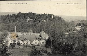 Bild des Verkufers fr Ansichtskarte / Postkarte Roches sur Rognon Haute Marne, L'Usine Veuve Rmond et la Tour zum Verkauf von akpool GmbH
