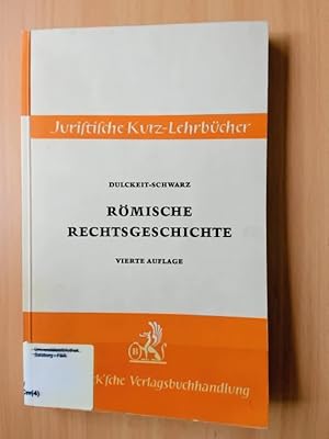 Imagen del vendedor de Rmische Rechtsgeschichte. Ein Studienbuch. Kurz-Lehrbcher fr das Juristische Studium. a la venta por avelibro OHG