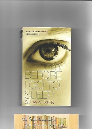 Seller image for Before i go to sleep for sale by La Petite Bouquinerie