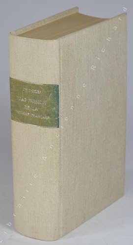 Image du vendeur pour tat prsent de la noblesse franaise contenant le dictionnaire de la noblesse contemporaine et l'armorial gnral de France d'aprs les manuscrits de Ch. D'Hozier. Les Noms, Qualits et Domiciles de plus de soixante mille Nobles et un grand nombre de notices gnalogiques avec blasons gravs. 5e dition. mis en vente par Librairie Ancienne Richard (SLAM-ILAB)