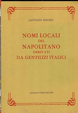 Nomi locali del Napolitano derivati da gentilizi italici