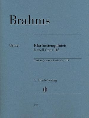 Seller image for Brahms, Johannes - Klarinettenquintett h-moll op. 115 fr Klarinette (A), 2 Violinen, Viola und Violoncello : Besetzung: Kammermusik mit Blasinstrumenten for sale by AHA-BUCH GmbH