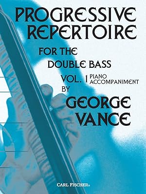 Seller image for VANCE - Progressive Repertoire Vol.1 (Acompaamiento de Piano) para Contrabajo for sale by Mega Music