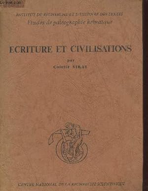 Bild des Verkufers fr Ecriture et civilisations - Institut de recherche et d'histoire des textes tudes de palographie hbraque. zum Verkauf von Le-Livre