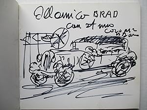 Le Automobili di Maurilio Colombini (signed by artist with pen drawing of a car)