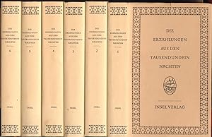 Bild des Verkufers fr Die Erzhlungen aus den Tausendundein Nchten. Vollstndige Ausgabe in sechs Bnden. [komplett]. zum Verkauf von Antiquariat Neue Kritik