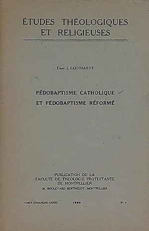 Seller image for Pdobaptisme catholique et pdobaptisme rform (tudes Thologiques et Religieuse - Vingt-cinquime anne N 3) for sale by Bouquinerie L'Ivre Livre