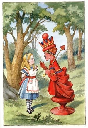 The Red Queen Garden Of Wild Flowers Alice In Wonderland Postcard
