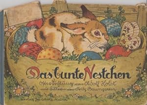 Das bunte Nestchen. Text in Sütterlin. Osterdichtung von Adolf Holst.