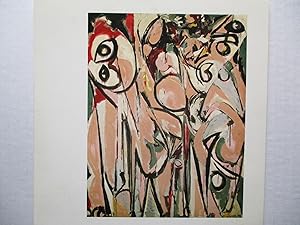 Seller image for Lee Krasner Paintings 1956-1971 Janie C Lee Gallery 1981 Exhibition invite postcard for sale by ANARTIST