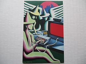 Imagen del vendedor de Mark Kostabi Semaphore Gallery 1984 Exhibition invite postcard a la venta por ANARTIST