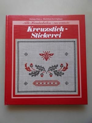 2 Teile Buch Kreuzstichstickerei + Heft Weißstickerei von Hedwig Diers und Mechthild Dünninghaus ...