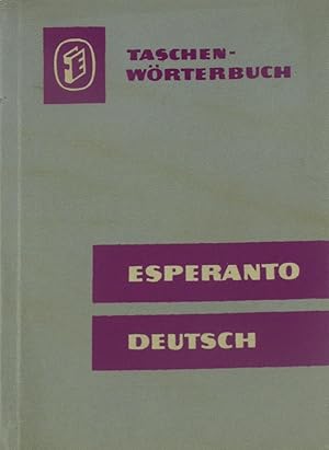 Immagine del venditore per Esperanto-Deutsches Wrterbuch, venduto da Versandantiquariat Hbald