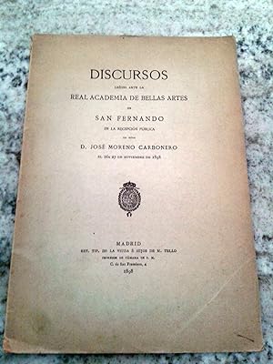 Seller image for DISCURSO. Federico de Madrazo for sale by Itziar Arranz Libros & Dribaslibros