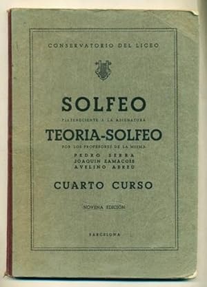 Seller image for SOLFEO Perteneciente a la Asignatura TEORIA-SOLFEO. CUARTO CURSO for sale by Ducable Libros