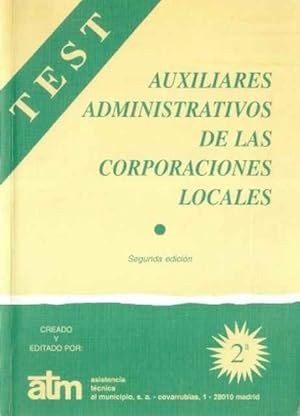 Imagen del vendedor de Test, Auxiliares Administrativos de las Corporaciones Locales a la venta por SOSTIENE PEREIRA