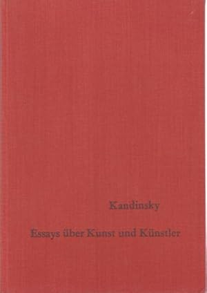 Seller image for Essays ber Kunst und Knstler. Herausgegeben und kommentiert von Max Bill. for sale by Antiquariat Querido - Frank Hermann