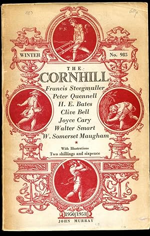 Bild des Verkufers fr The Cornhill Magazine | Winter, 1950-1951 | No. 985 | H. E. Bates 'The Flag'; Francis Steegmuller 'Chapels on the Riviera'; Peter Quennell 'Temples in Sicily'; Clive Bell 'Recollections of Lytton Strachey'; Walter Smart 'A New Egyptology'. zum Verkauf von Little Stour Books PBFA Member