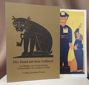 Der Hund mit dem Schlüssel. Holzschnitte von Gerhard Grimm.