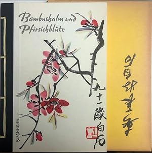 Bambushalm und Pfirsichblüte. Farbholzschnitte aus der Pekinger Werkstätte.