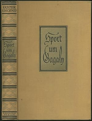 Imagen del vendedor de Sport um Gagaly. Roman. a la venta por Schsisches Auktionshaus & Antiquariat