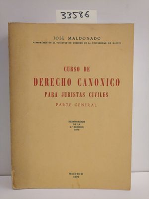 Bild des Verkufers fr CURSO DE DERECHO CANNICO PARA JURISTAS CIVILES. PARTE GENERAL zum Verkauf von Librera Circus