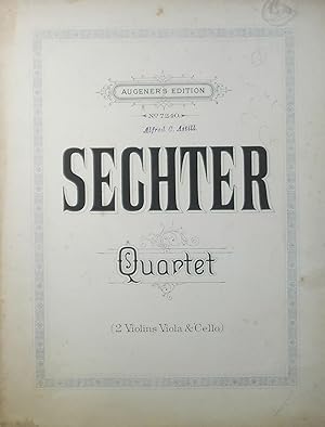Imagen del vendedor de String Quartet, Score and Parts a la venta por Austin Sherlaw-Johnson, Secondhand Music