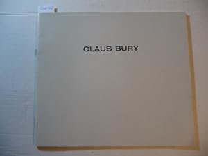 Bild des Verkufers fr Claus Bury - Exhibition at Moore College of Art 1982 zum Verkauf von Gebrauchtbcherlogistik  H.J. Lauterbach