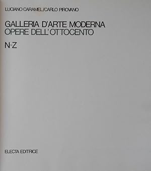 Image du vendeur pour GALLERIA D'ARTE MODERNA. OPERE DELL'OTTOCENTO (N-Z) mis en vente par libreria minerva