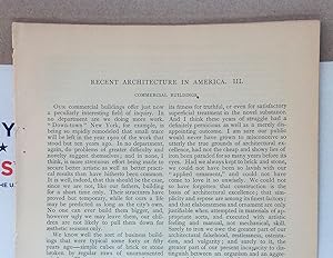 Seller image for Recent Architecture In America, Part III: Commercial Buildings for sale by Legacy Books II