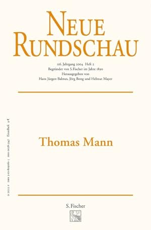Neue Rundschau 2005/2: Thomas Mann