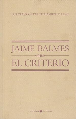 Seller image for EL CRITERIO for sale by Librera Vobiscum