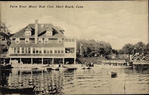 Seller image for Ansichtskarte / Postkarte Short Beach Connecticut USA, Farm River Motor Boat Club for sale by akpool GmbH