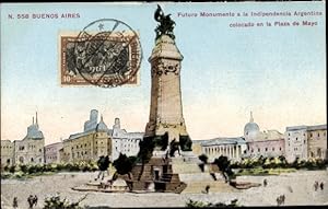 Ansichtskarte / Postkarte Buenos Aires Argentinien, Futuro Monumento a la Indipendencia Argentina...