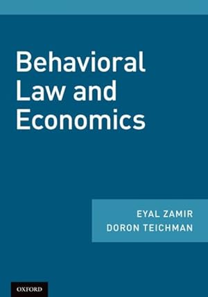 Immagine del venditore per Behavioral Law and Economics venduto da GreatBookPricesUK