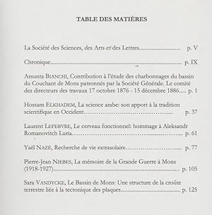 MEMOIRES ET PUBLICATIONS DE LA SOCIETE DES SCIENCES DES ARTS ET DES LETTRES DU HAINAUT-105 è volu...