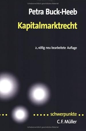 Imagen del vendedor de Kapitalmarktrecht a la venta por Gabis Bcherlager