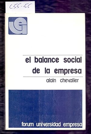 Bild des Verkufers fr EL BALANCE SOCIAL DE LA EMPRESA zum Verkauf von Libreria 7 Soles