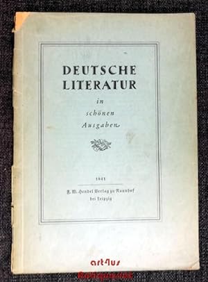 Deutsche Literatur in schönen Ausgaben.