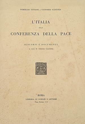 L' ITALIA ALLA CONFERENZA DELLA PACE