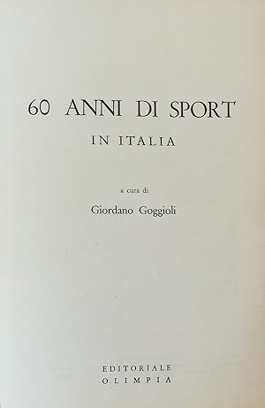 60 ANNI DI SPORT IN ITALIA