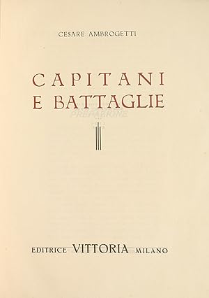 CAPITANI E BATTAGLIE