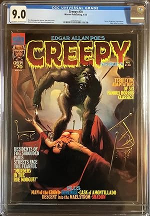 Seller image for CREEPY No. 70 (April 1975) - CGC Graded 9.0 (VF/NM) for sale by OUTSIDER ENTERPRISES