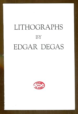 Bild des Verkufers fr Lithographs by Edgar Degas zum Verkauf von Dearly Departed Books