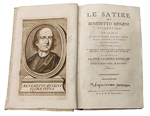 Seller image for LE SATIRE DI BENEDETTO MENZINI FIORENTINO for sale by libreria minerva