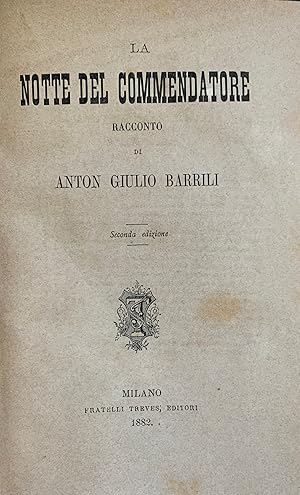 Immagine del venditore per LA NOTTE DEL COMMENDATORE venduto da libreria minerva