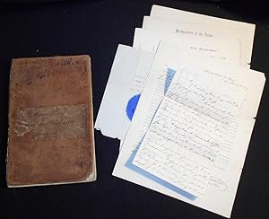 West Point Account Book and 6 documents relating to his Military Service