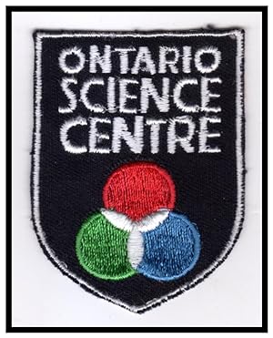 Vintage Ontario Science Centre (Center) Embroidered Souvenir Patch, 2 3/4" x 2 1/16" Escutcheon S...