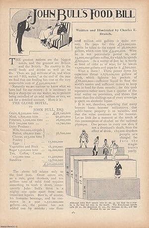 Seller image for John Bull's Food Bill. What it takes to feed England. This is an original article from the Penny Pictorial Magazine, 1899. for sale by Cosmo Books