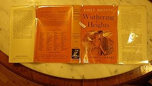 Seller image for Wuthering Heights WITH SELECTED POEMS in Back , EVERYMAN'S LIBRARY#243 in Brown & B/W Illustrated COLOR DUSTJACKET BY NOEL FISHER OF MAN & WOMAN STANDING HOLDING HANDS ATOP HILL, LARGER FORMAT, Printed as Emily Bronte Wrote It, for sale by Bluff Park Rare Books